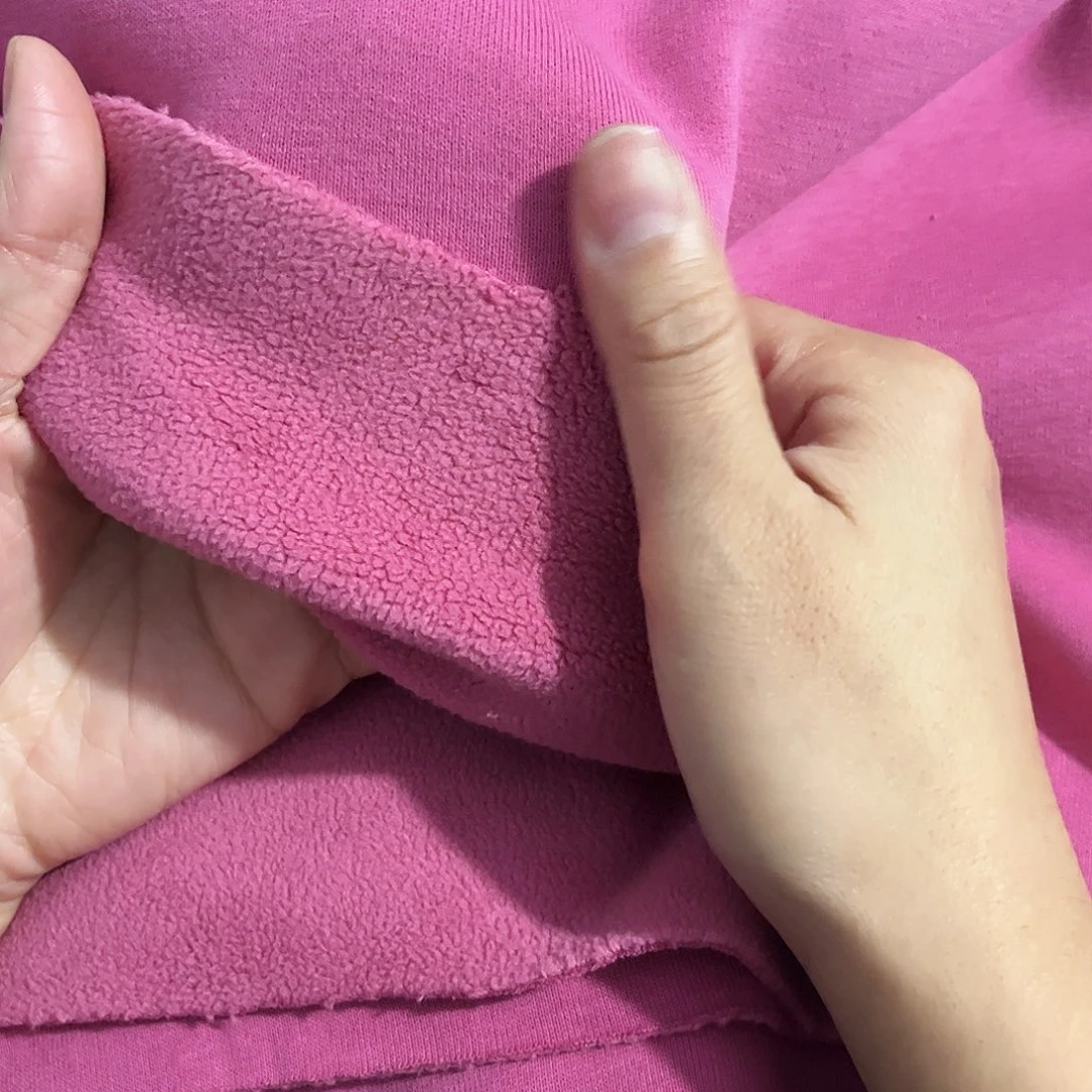 如***水玫粉色奥利绒2.1米长带螺纹