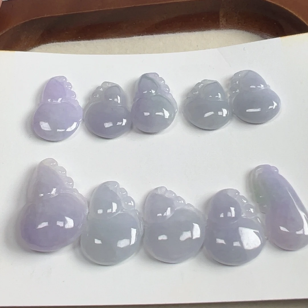 翡翠散珠翡翠紫葫芦一个可挑