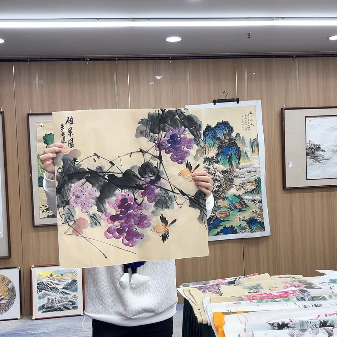 国画穿越后在太白卖字画