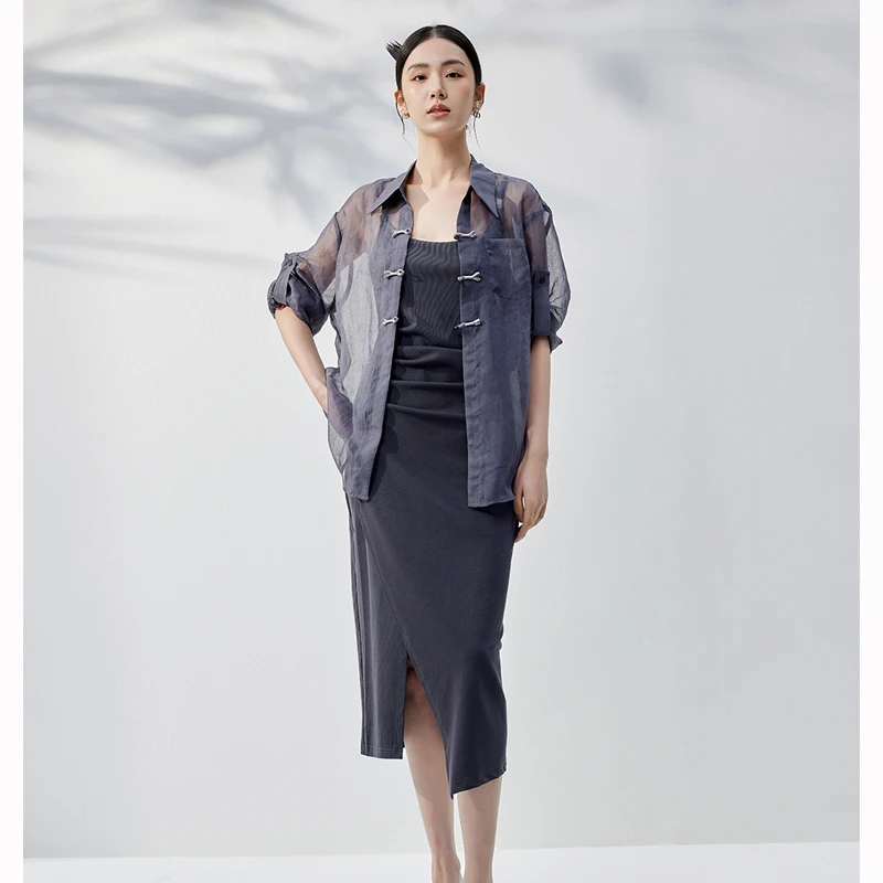 【尚雅专属】商场同款秋季新品复古盘扣两件套N197A43588