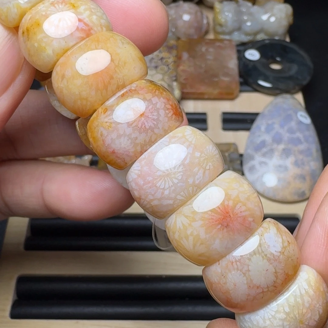 硅化玉未镶嵌纯天然色有机玉石保真色