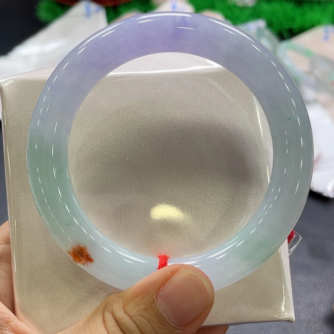 翡翠手镯未镶嵌57圆条