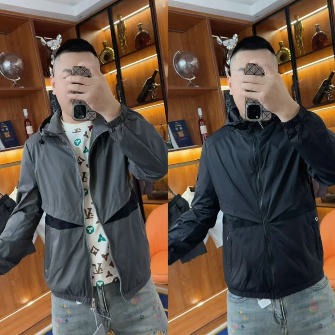 夏季经典纯色轻盈休闲外套连帽百搭潮流帅气时尚