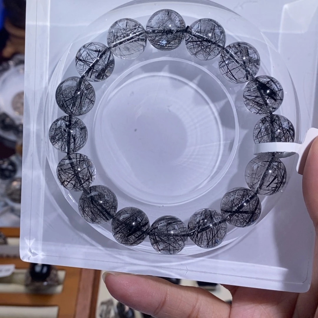 手链水晶未镶嵌13mm蕾丝黑发晶