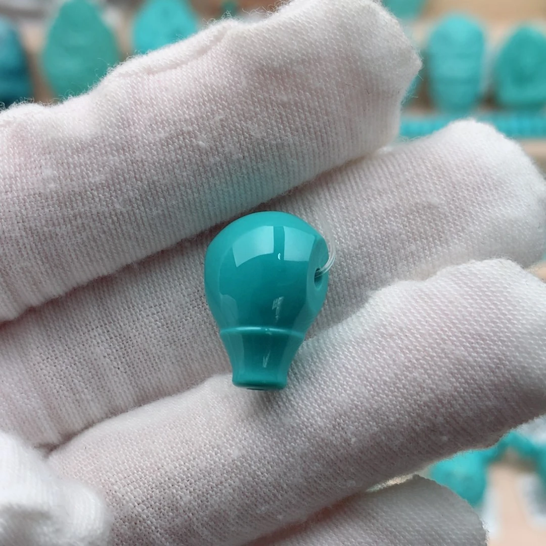 未镶嵌绿松石珠宝奇石11.5mm