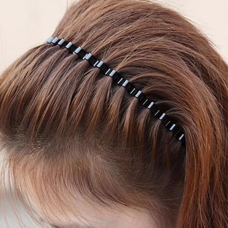 铁发饰 简约发箍刘海压发黑色洗脸防滑带齿头箍女士成人发卡头饰