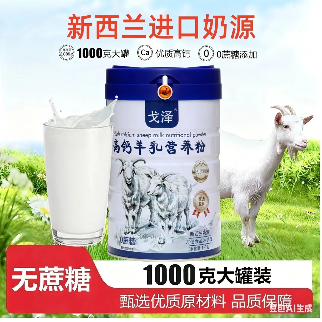 1000g羊乳营养粉无蔗糖益生菌高钙中老年人学生女士甄选优质奶源