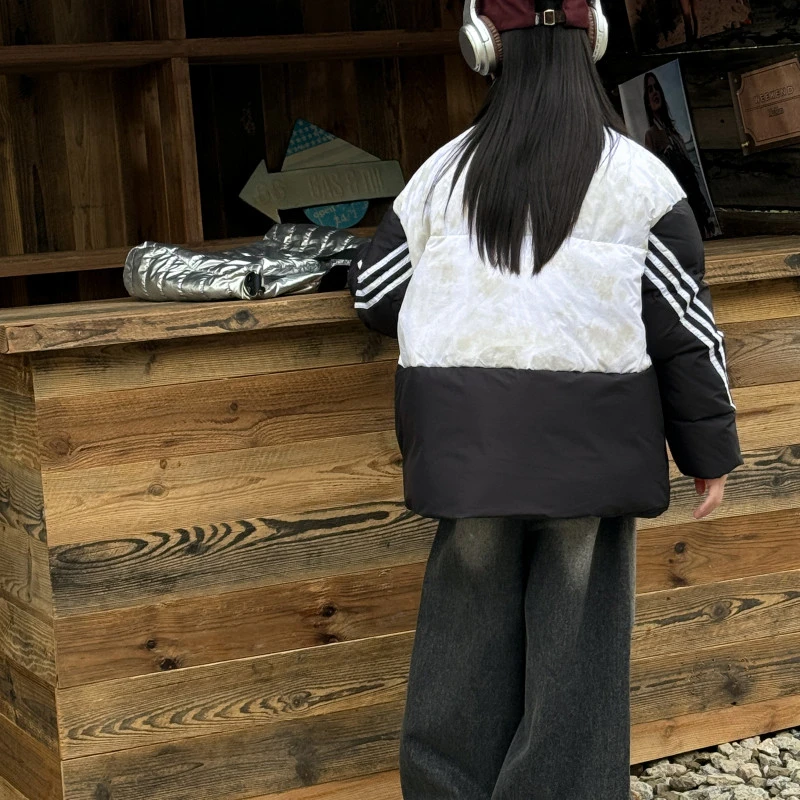 品2024【X】12月20日 男童女童时尚绿色保暖羽绒服8020-