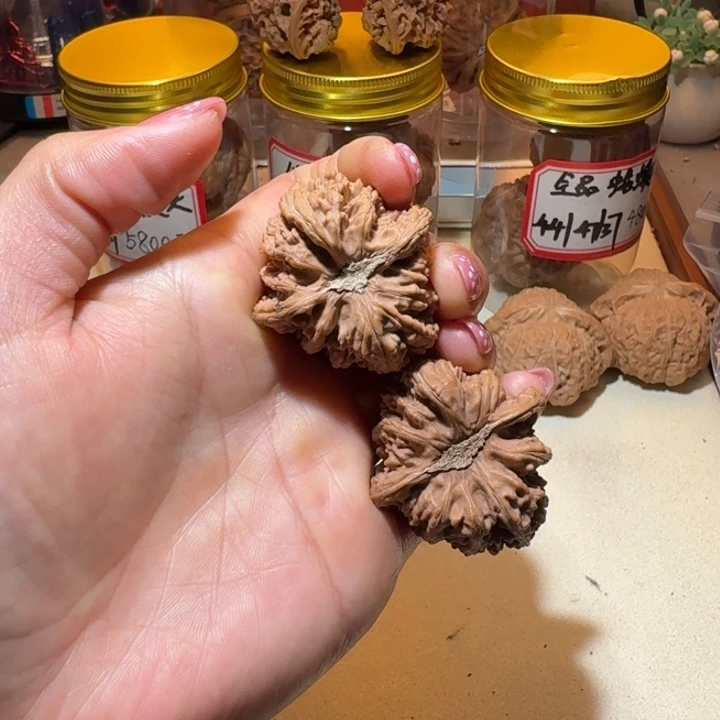 小***满文玩核桃吊坠40全品原装密纹