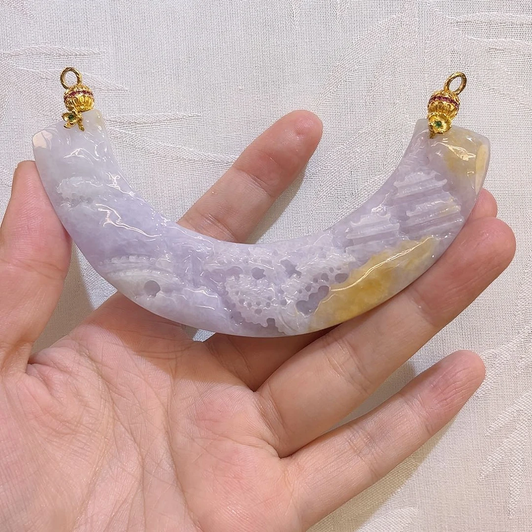 翡翠合金吊坠(赠链)