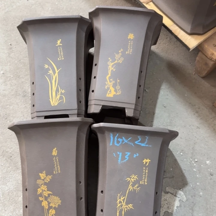 紫砂花盆22/16/13