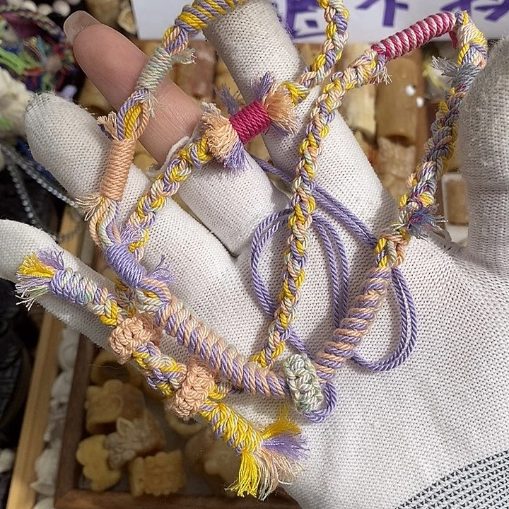 把件鹿骨大*花M37绳子不退换