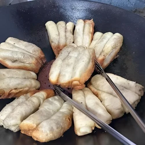 汉中特色清油锅贴锅边油花子现做现发非独立包装