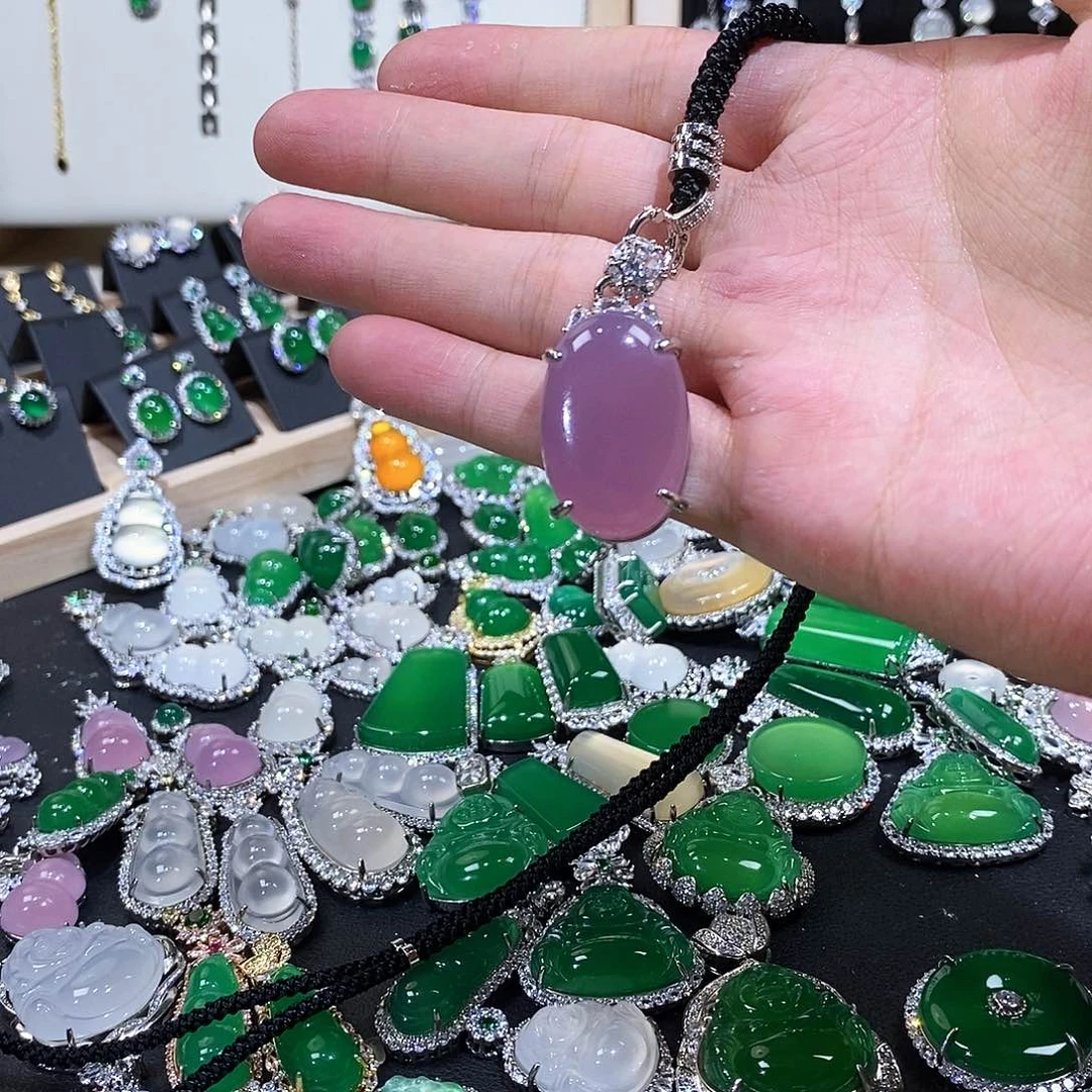 玛瑙/玉髓吊坠合金