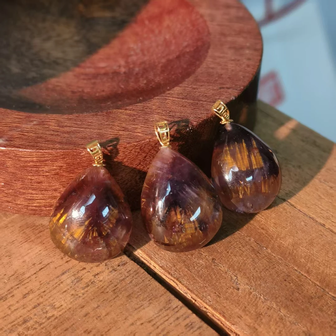 两米/极光水滴造型18K金水晶颈饰吊坠【小】JG-JS052多样性发一