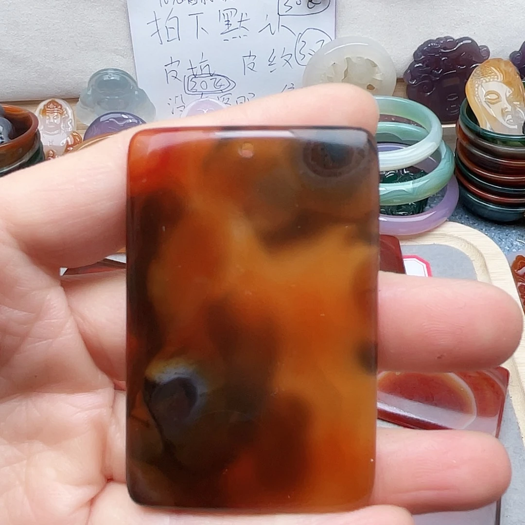 玛瑙/玉髓合金颈饰盼*～