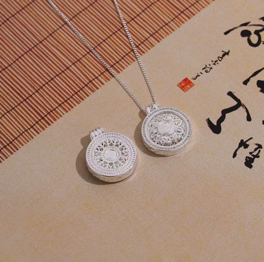 013 八宝罗盘吊坠项链 （罗盘可转动）精美时尚气质轻奢首饰 无礼盒