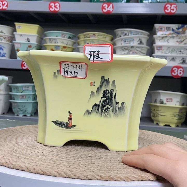 紫砂紫砂花盆0823