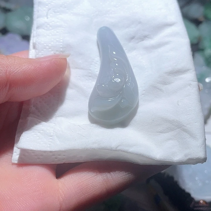 翡翠未镶嵌颈饰天然