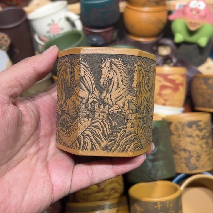 紫砂茶杯宜兴紫砂主人杯