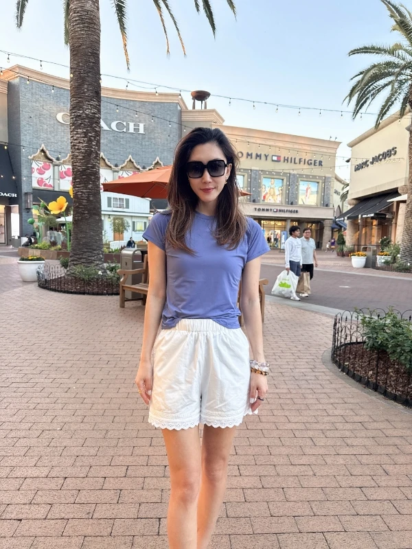 奈斯专属【千金少女】25年春夏通勤百搭蕾丝花边短裤