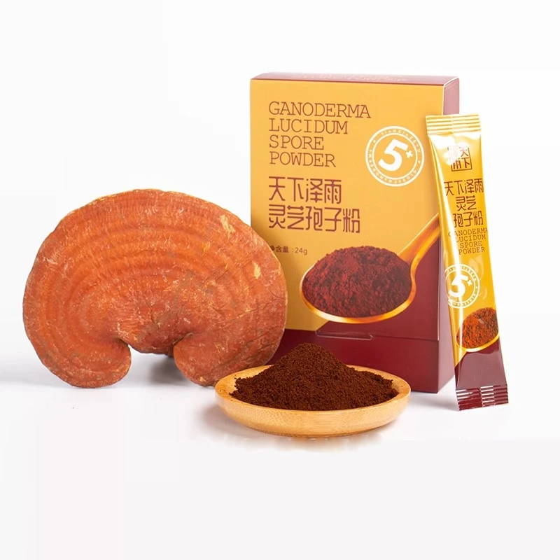 天下泽雨霍山石斛赤灵芝孢子粉送长辈父母正品细粉24克