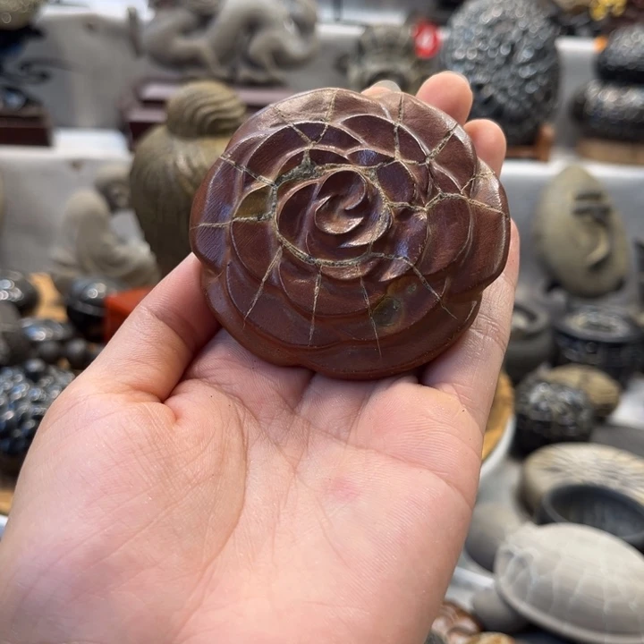 用***8石材龟纹石小精品