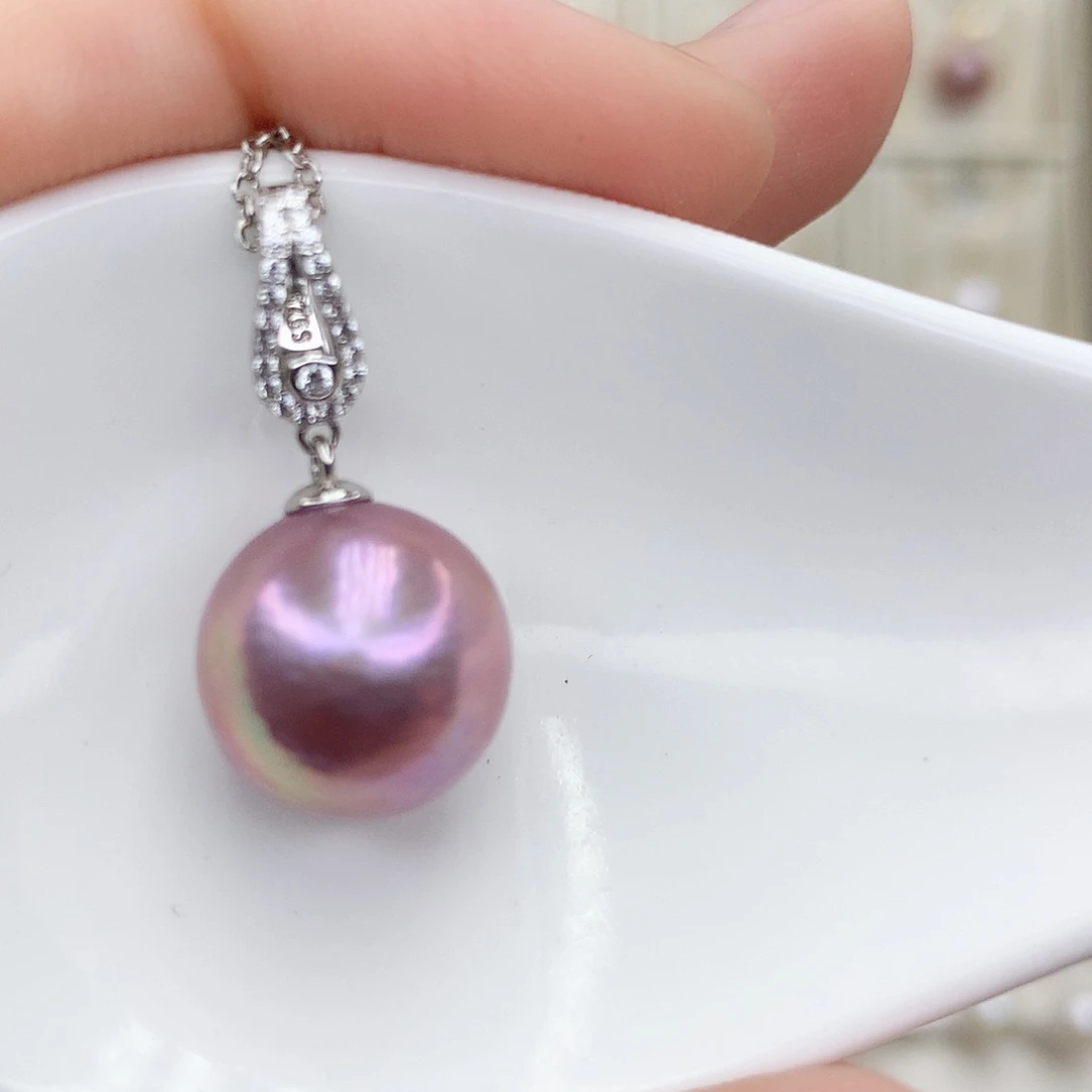 淡水珍珠颈饰银S925镶嵌