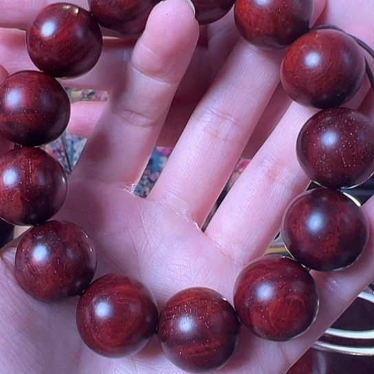 紫檀木类端景台1.8手串金星