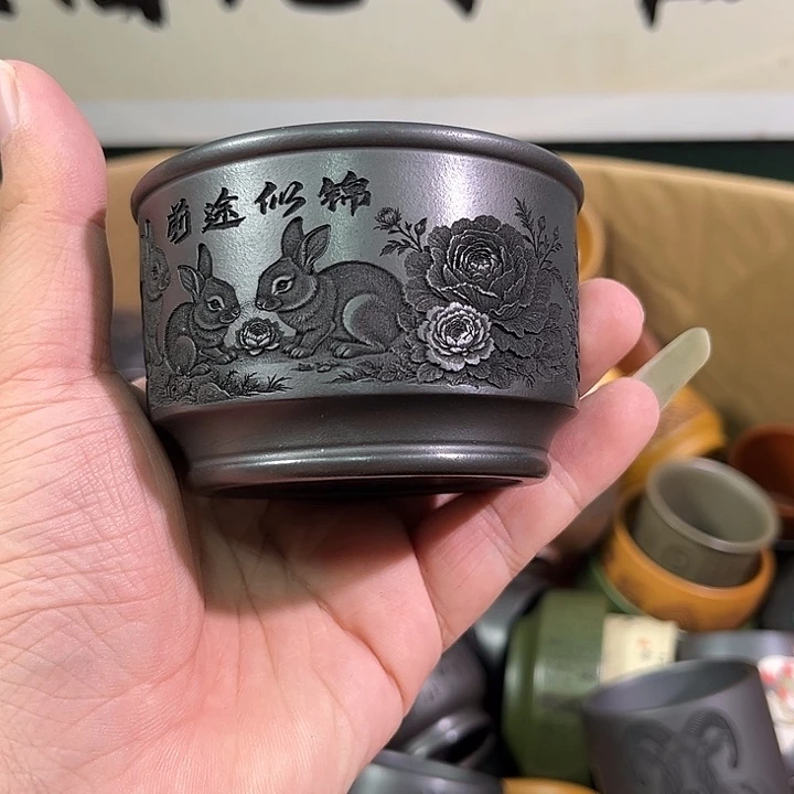 茶杯紫砂全手工紫砂主人杯