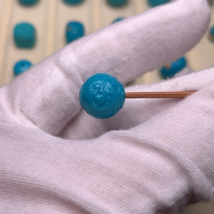 绿松石未镶嵌绿松石四神兽12.5