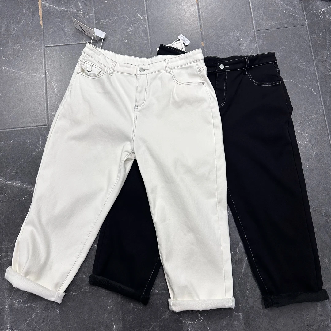 3493-3九分烟管牛仔裤休闲百搭