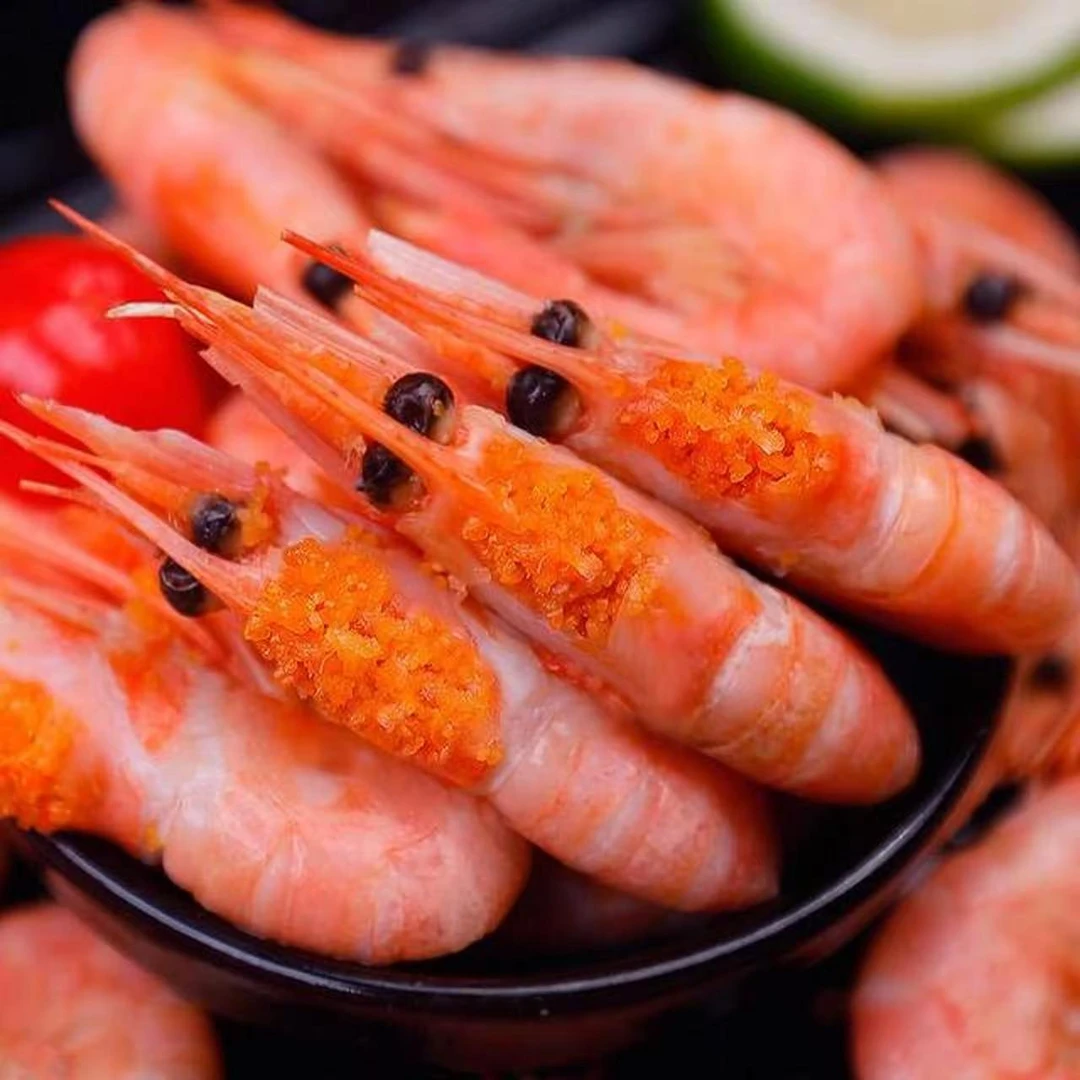 精品北极熊60-80头籽大号北极甜虾 头籽率99%24年新货净重3斤