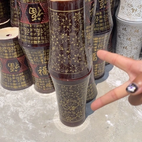 高腰焦糖色金花大号30/50（2个）