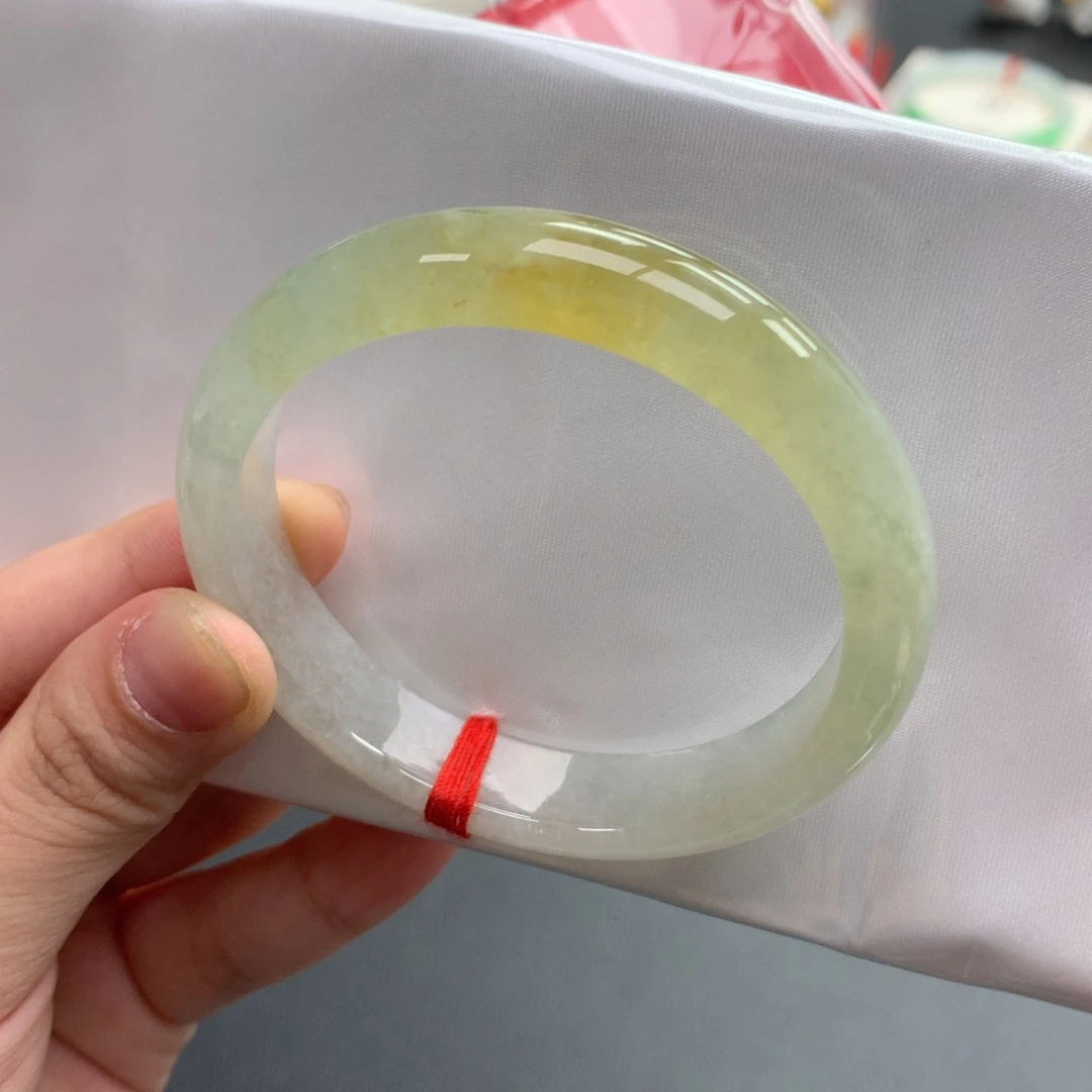 翡翠未镶嵌手镯25号