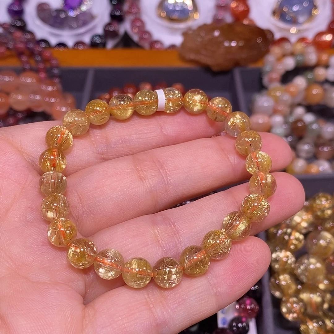 未镶嵌手链水晶金太晶7