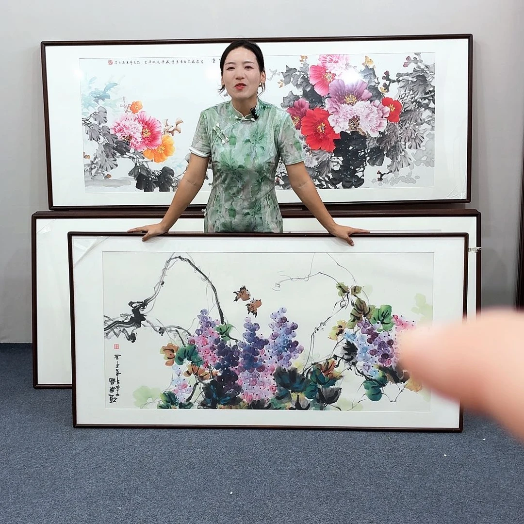 国画手绘作品160×80尺寸