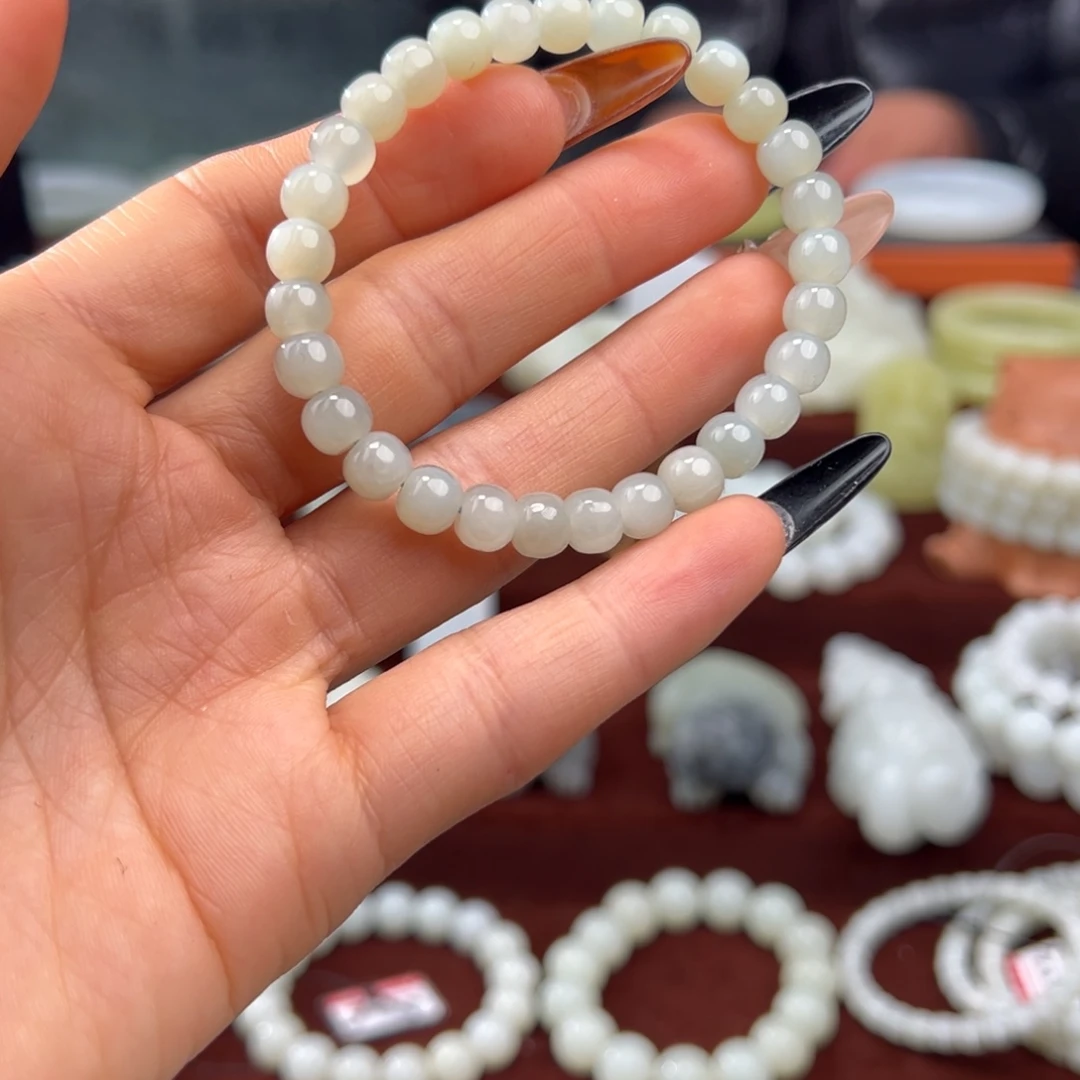 和田玉未镶嵌手链