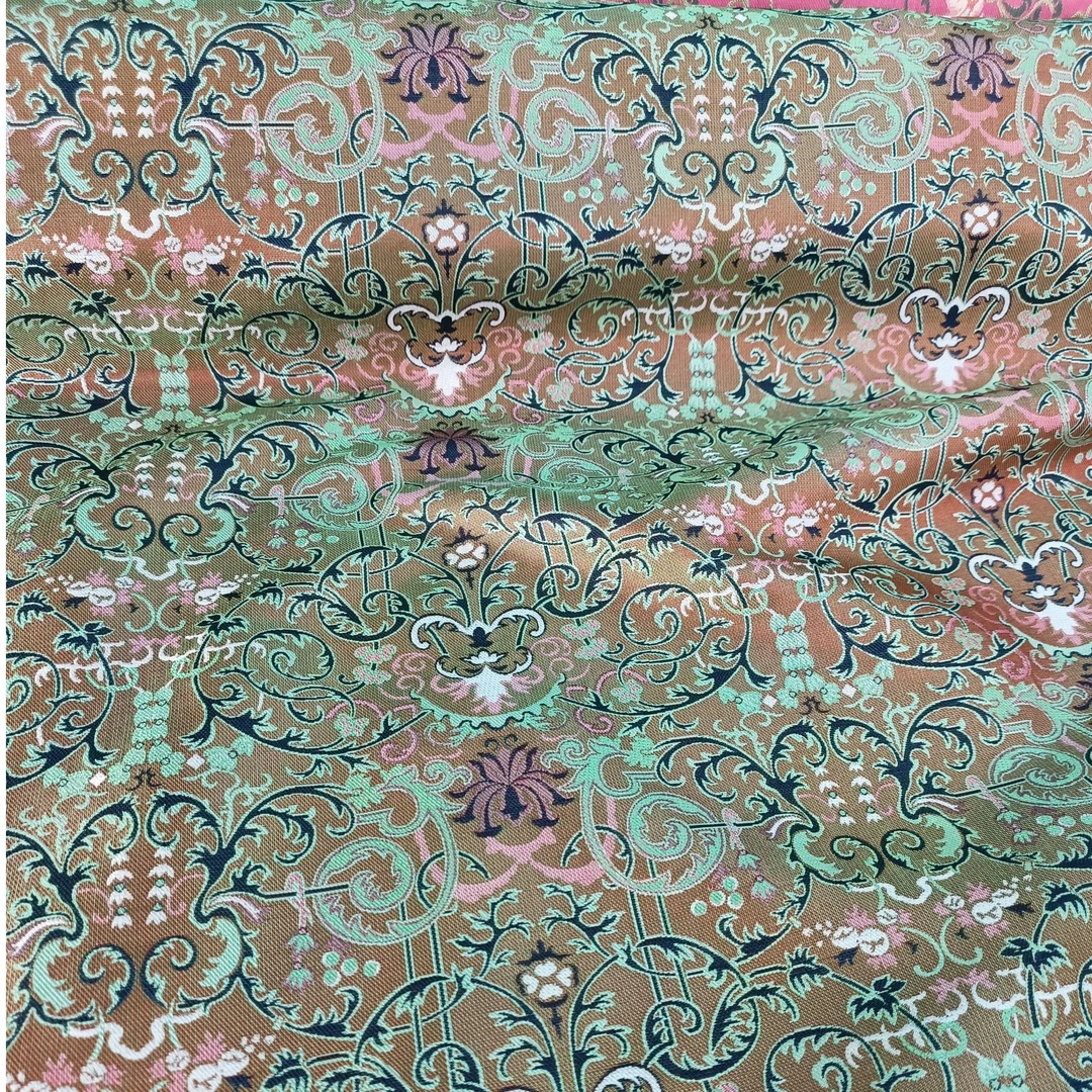 张和才蜀锦  卷草石榴 满分蚕桑丝140cm 属特殊商品不支持退换