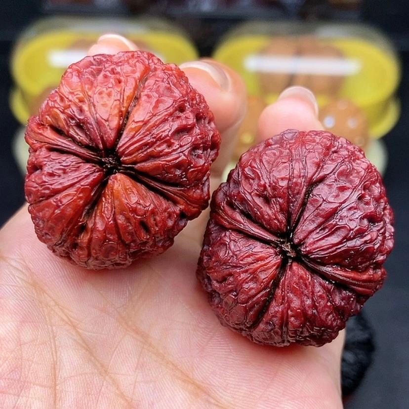 【闪购商品】文玩核桃把件38尺蛇皮球