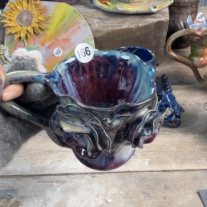 盘懿树日式手捏餐具茶具