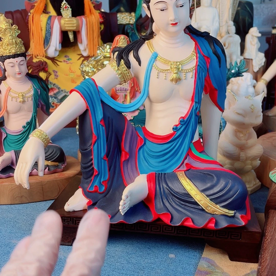 老***哥石材自在观音摆件30