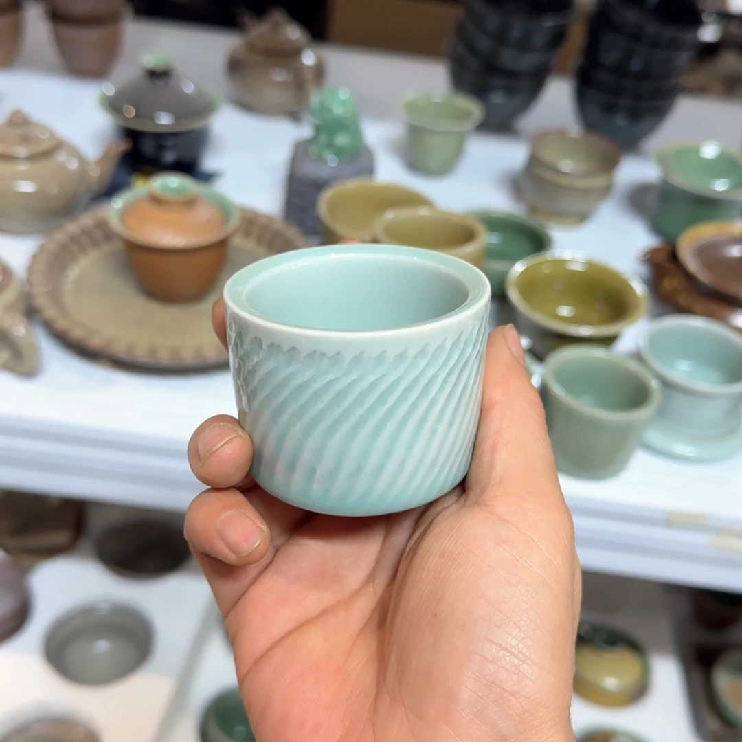 小金茶具青瓷茶器