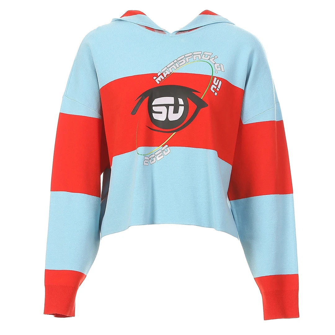 MASFER.SU商场同撞色拼接毛针织衫女