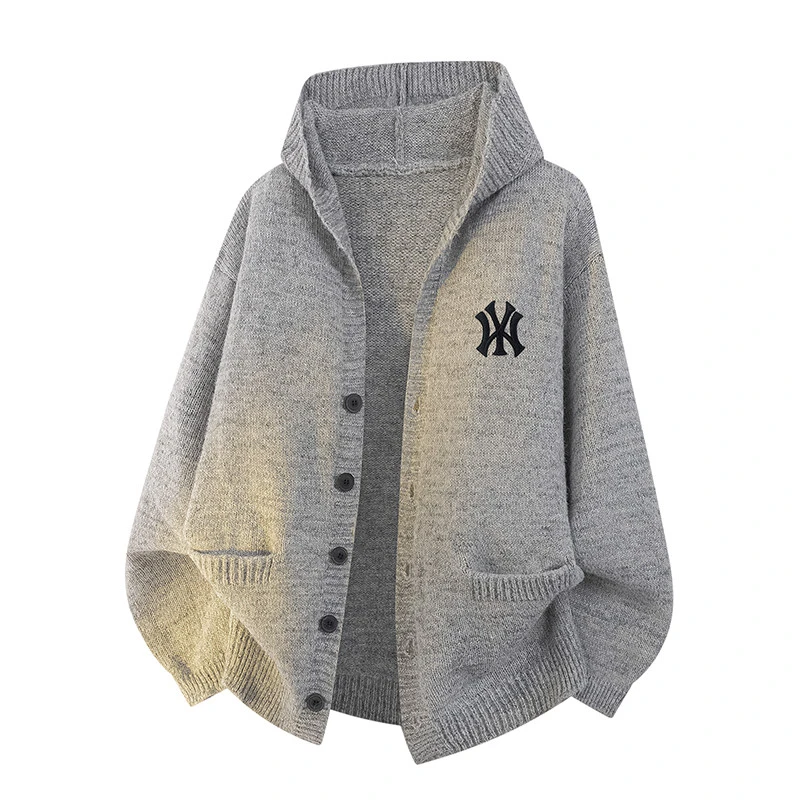 DeweLvum匠心制作！一眼就爱上!新款简约休闲宽松毛衣开衫外套男潮