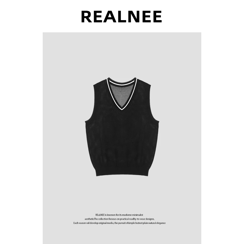 BC家【托斯卡纳】“100莱赛尔T丝”镂空无袖V领马甲RLMMY4XM02303