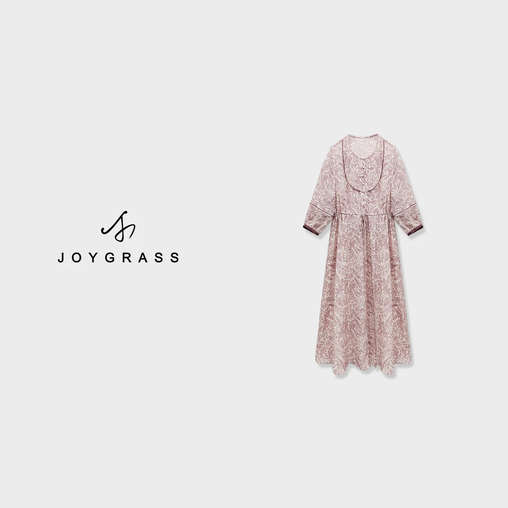 JOYGRSS【暮色絮语·蚕光】法式通勤连衣裙L-05819