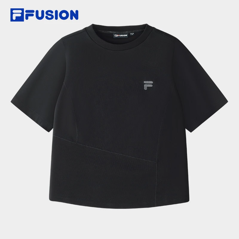 Fila/斐乐FILA FUSION夏季短款T恤正肩修身休闲半截袖T11W523103F