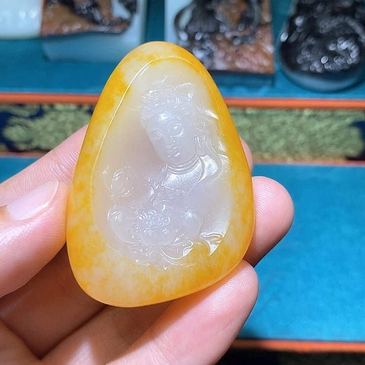 和田玉未镶嵌颈饰A7