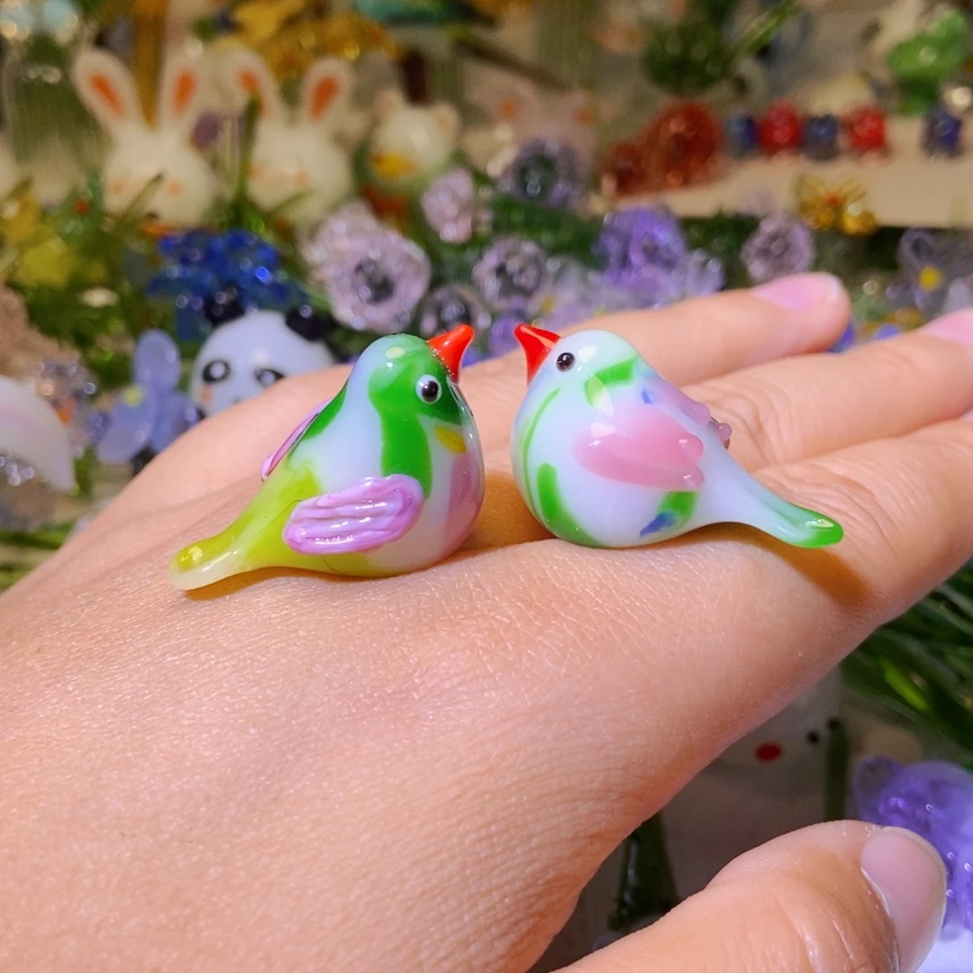 琉璃手工艺品一对